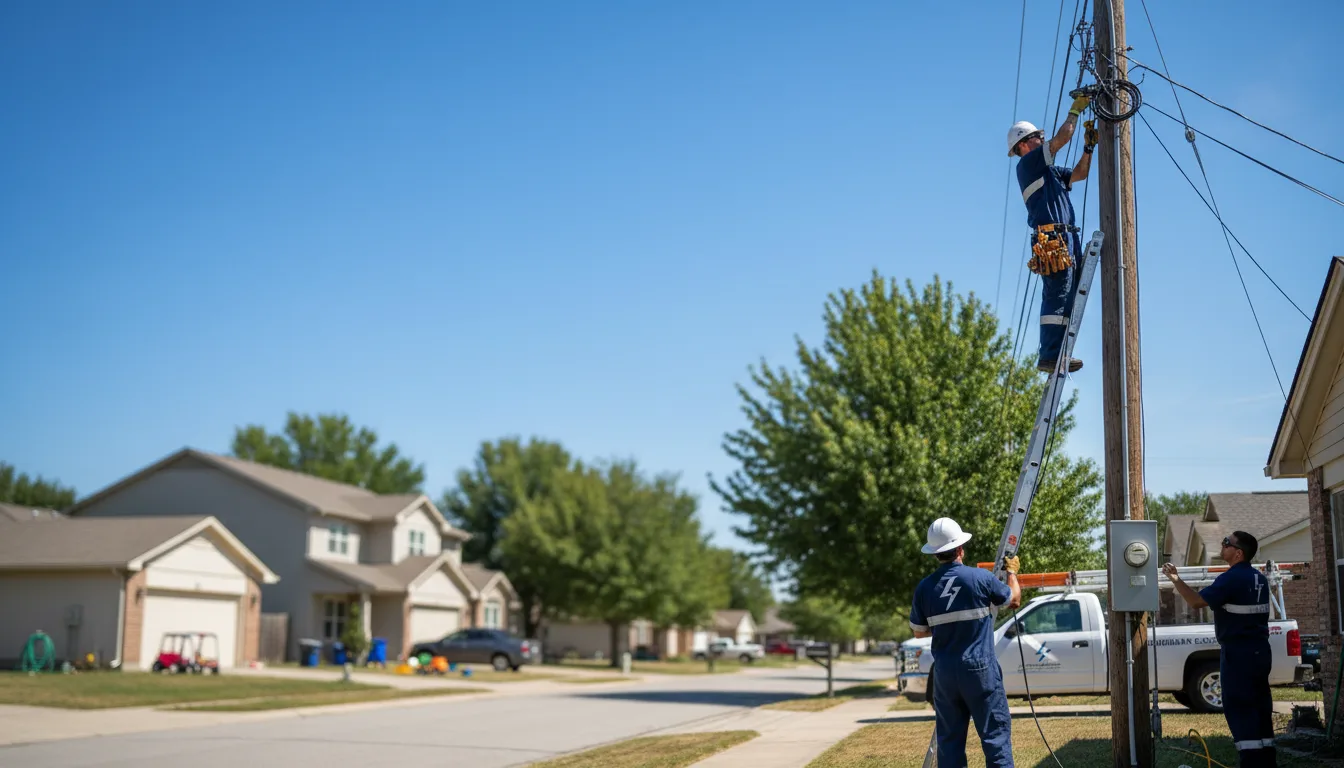 Residential electrician providing installation services in Goodwater, AL